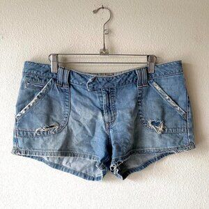 American Eagle Low Rise Denim Micro Jean Shorts Women's 34 inch waist